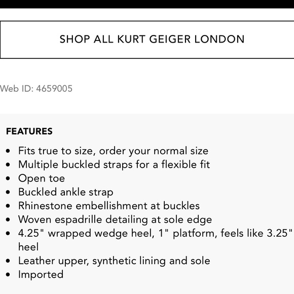 Kurt Geiger Multicolor Wedge Sandals - Picture 7 of 7